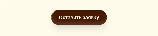 Кнопка ShimmerButton «Оставить заявку» на тестовой странице: тёмно-коричневый фон, по краю бежит светлый блик