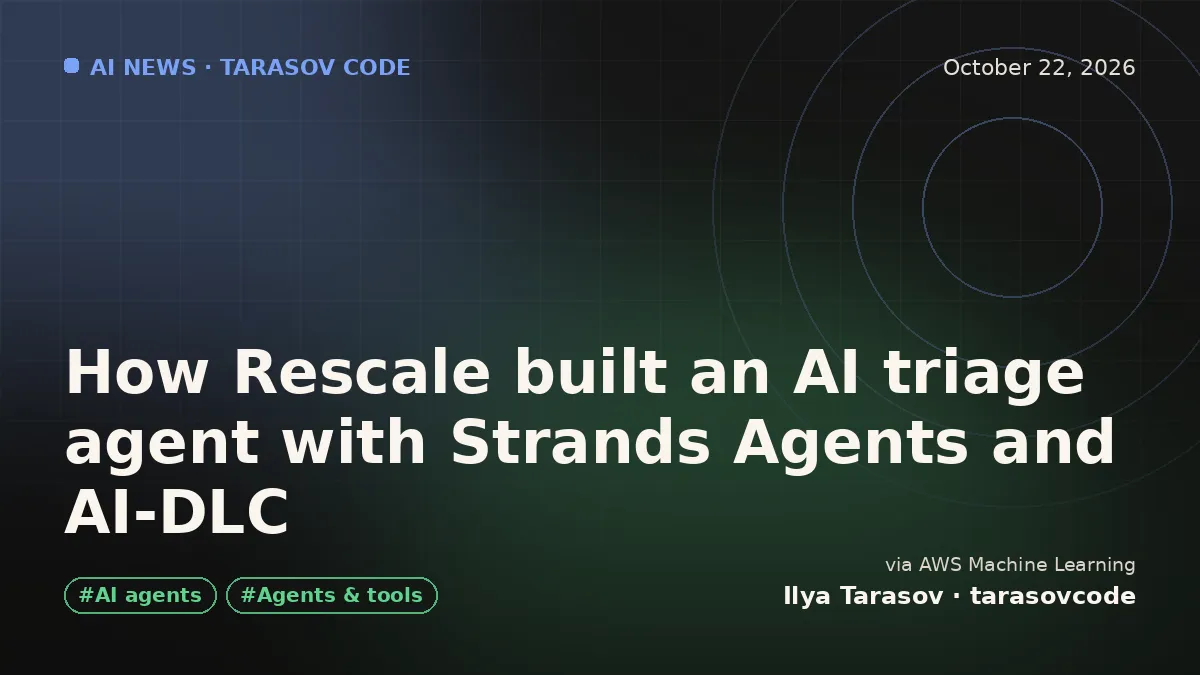 How Rescale built an AI triage agent with Strands Agents and AI-DLC