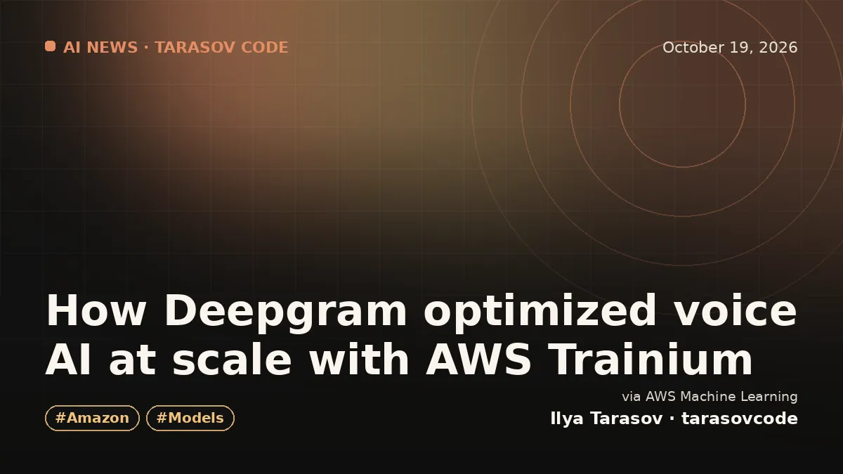 How Deepgram optimized voice AI at scale with AWS Trainium