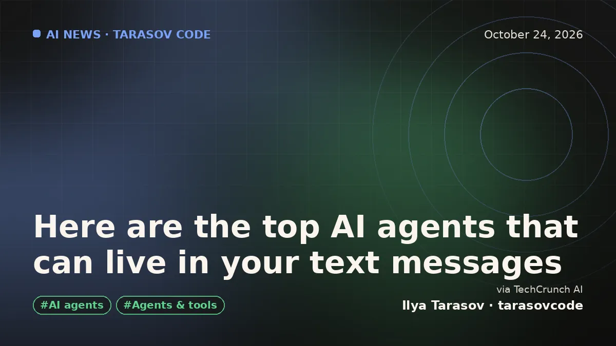 Here are the top AI agents that can live in your text messages
