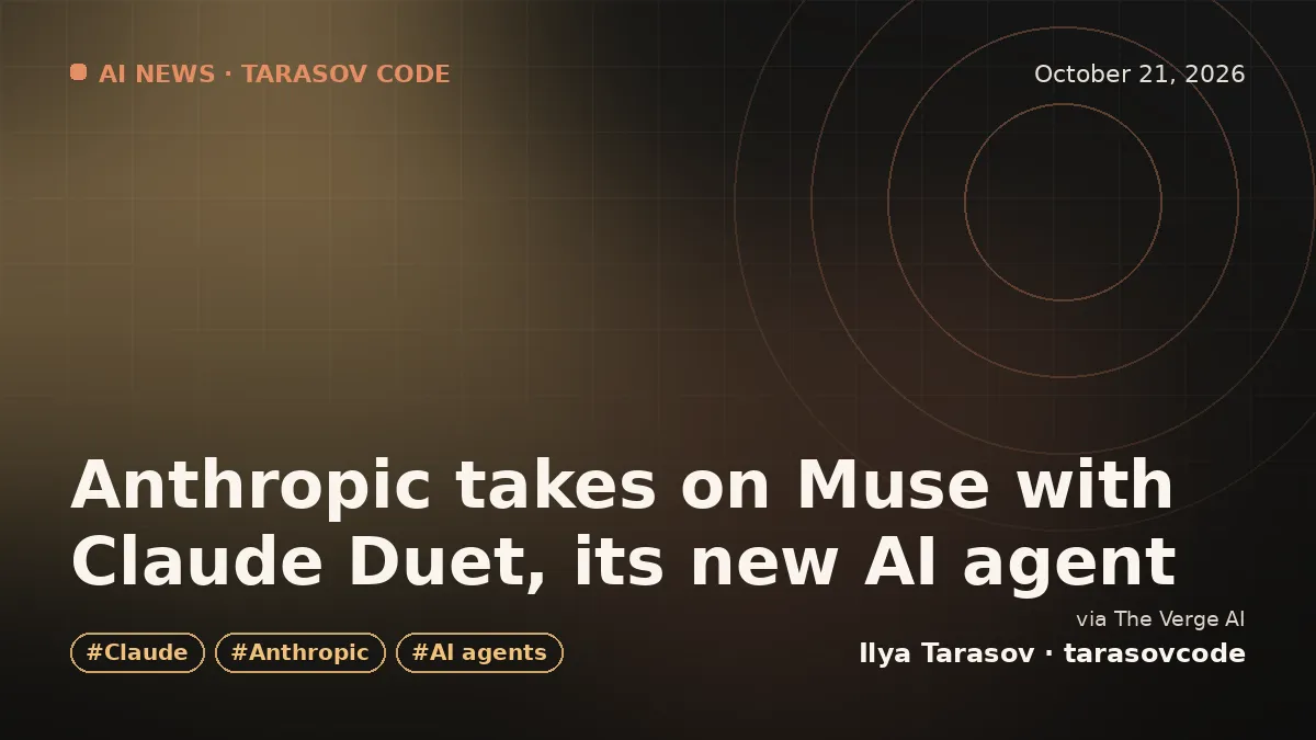 Anthropic takes on Muse with Claude Duet, its new AI agent