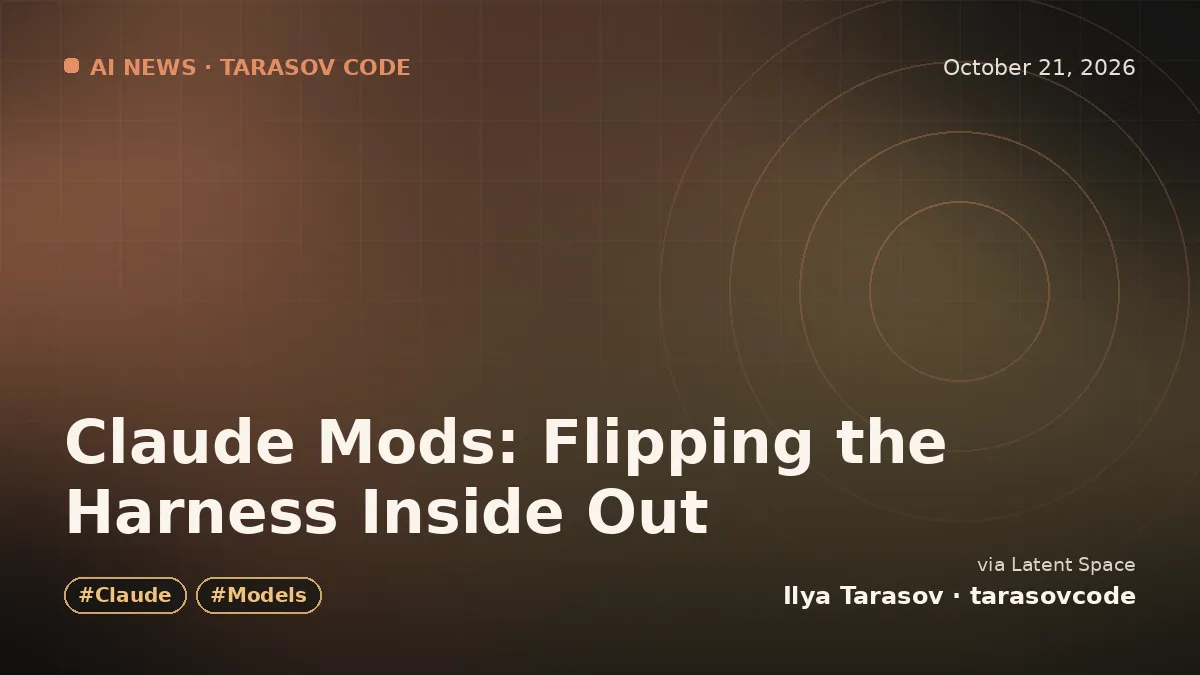 Claude Mods: Flipping the Harness Inside Out