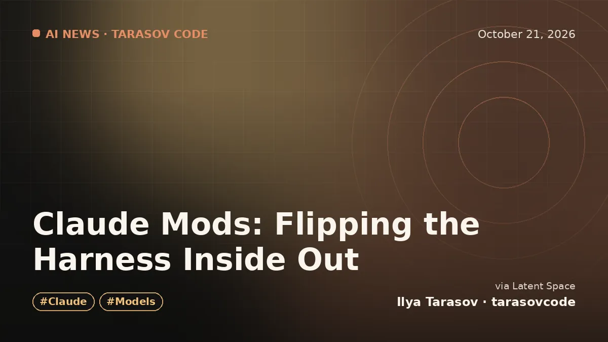 Claude Mods: Flipping the Harness Inside Out