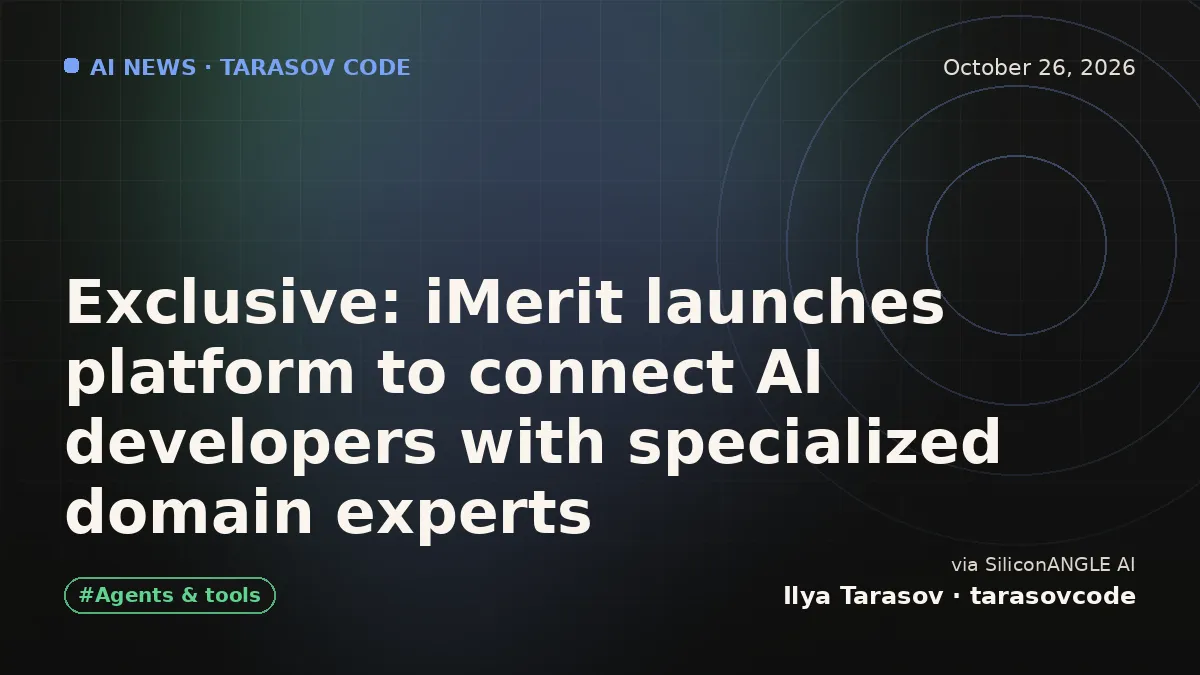 Exclusive: iMerit launches platform to connect AI developers with specialized domain experts