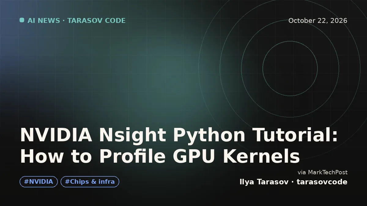 NVIDIA Nsight Python Tutorial: How to Profile GPU Kernels