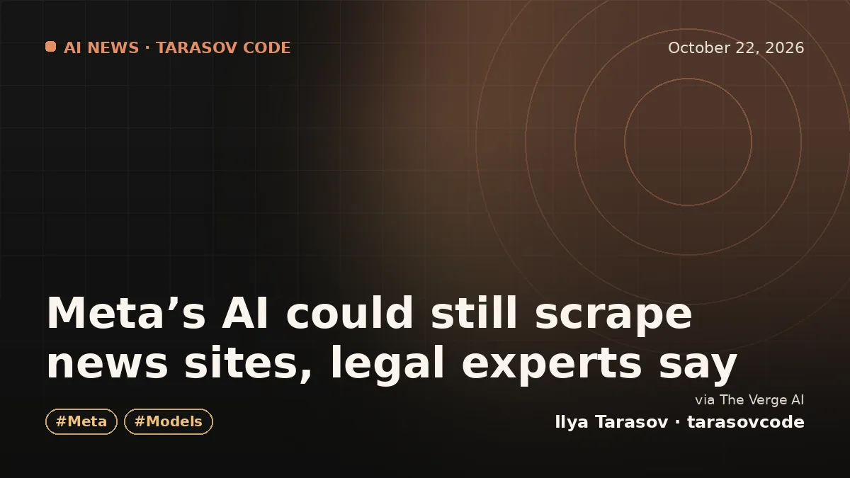 Meta’s AI could still scrape news sites, legal experts say