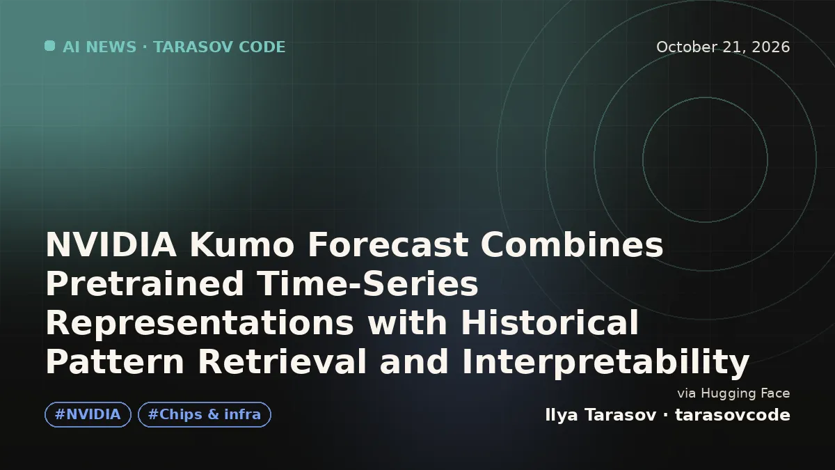 NVIDIA Kumo Forecast Combines Pretrained Time-Series Representations with Historical Pattern Retrieval and Interpretability