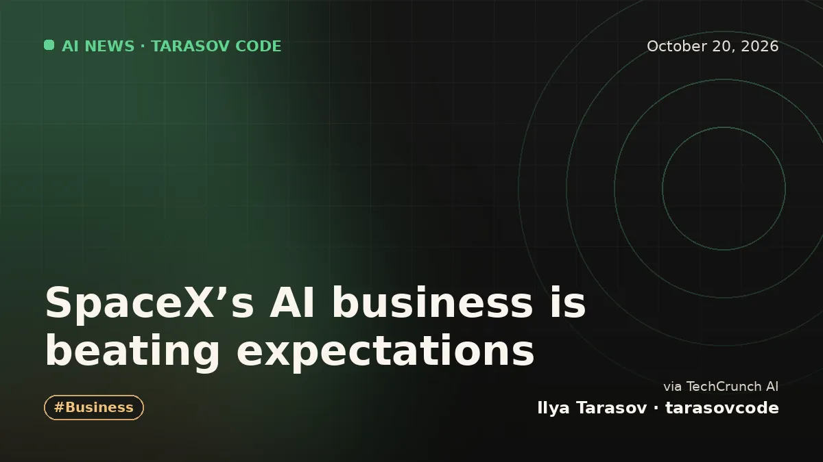 SpaceX’s AI business is beating expectations