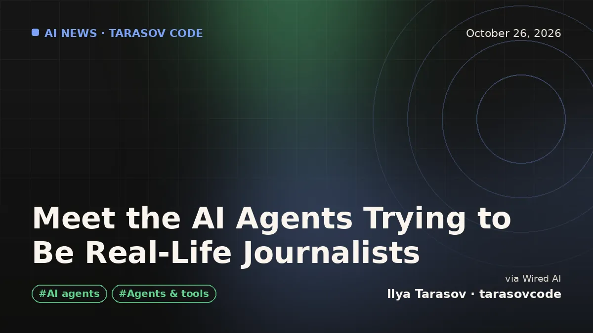 Meet the AI Agents Trying to Be Real-Life Journalists