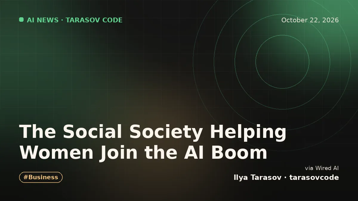 The Social Society Helping Women Join the AI Boom