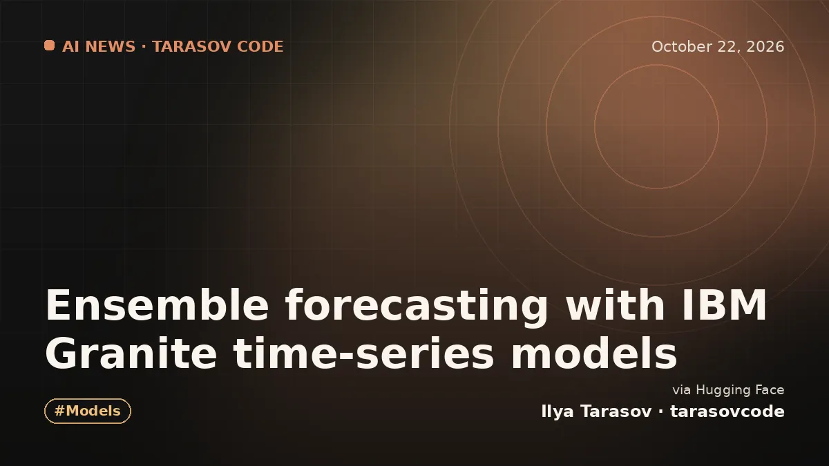 Ensemble forecasting with IBM Granite time-series models