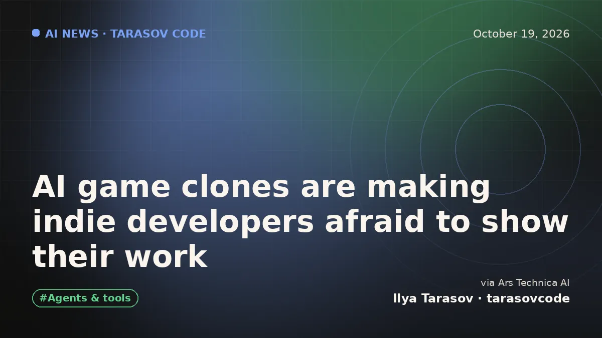 AI game clones are making indie developers afraid to show their work