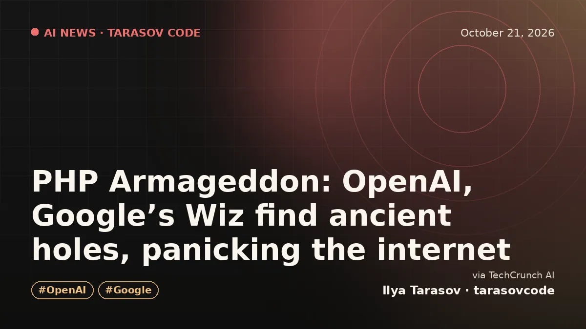 PHP Armageddon: OpenAI, Google’s Wiz find ancient holes, panicking the internet
