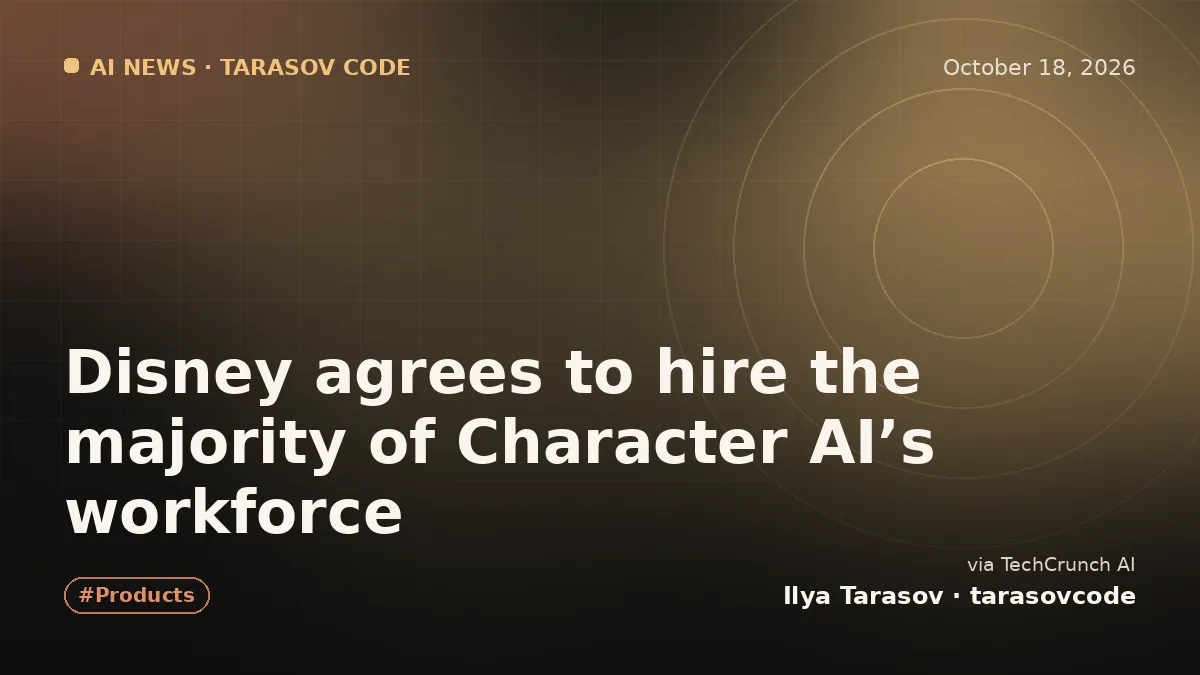 Disney agrees to hire the majority of Character AI’s workforce