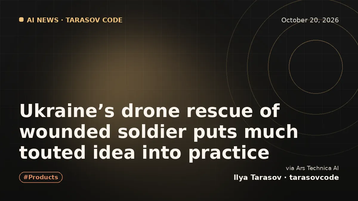Ukraine’s drone rescue of wounded soldier puts much touted idea into practice