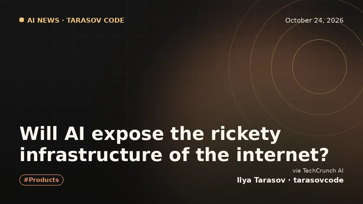 Will AI expose the rickety infrastructure of the internet?