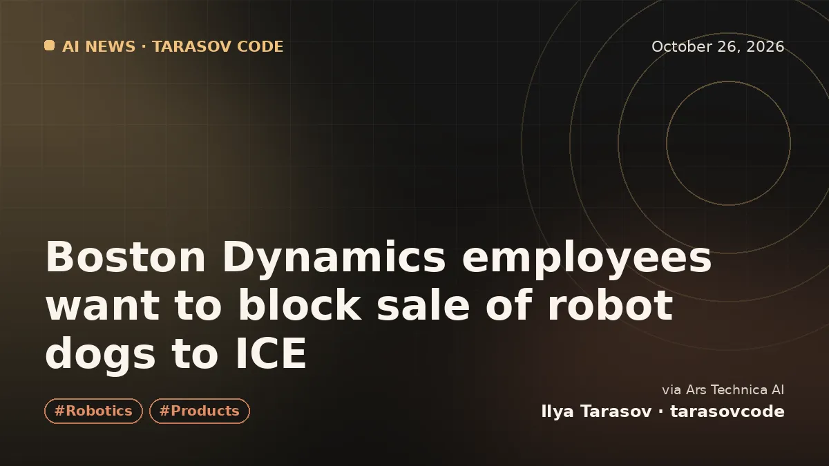 Boston Dynamics employees want to block sale of robot dogs to ICE