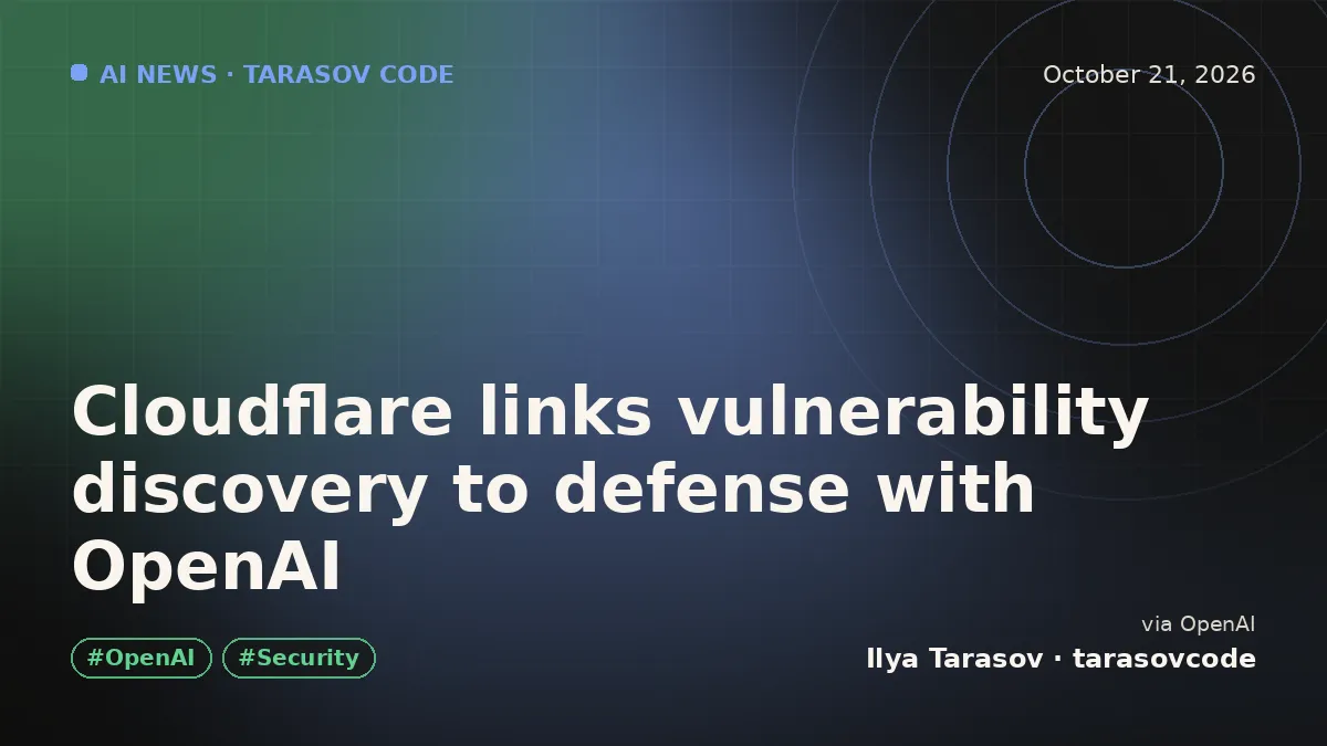 Cloudflare links vulnerability discovery to defense with OpenAI