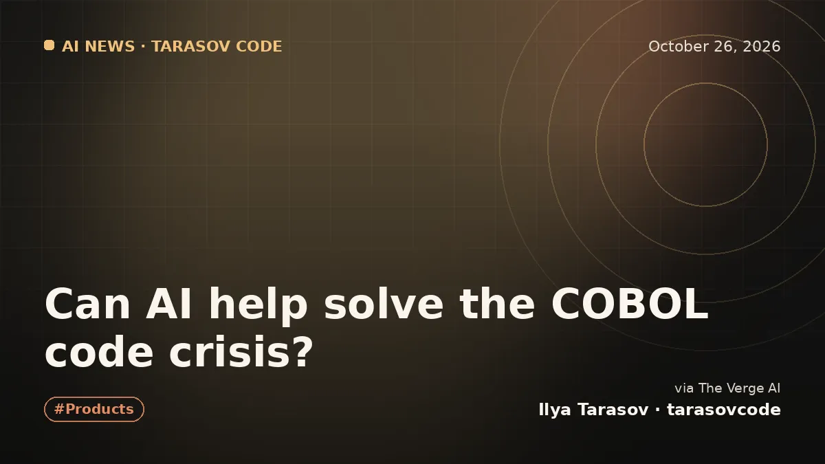 Can AI help solve the COBOL code crisis?