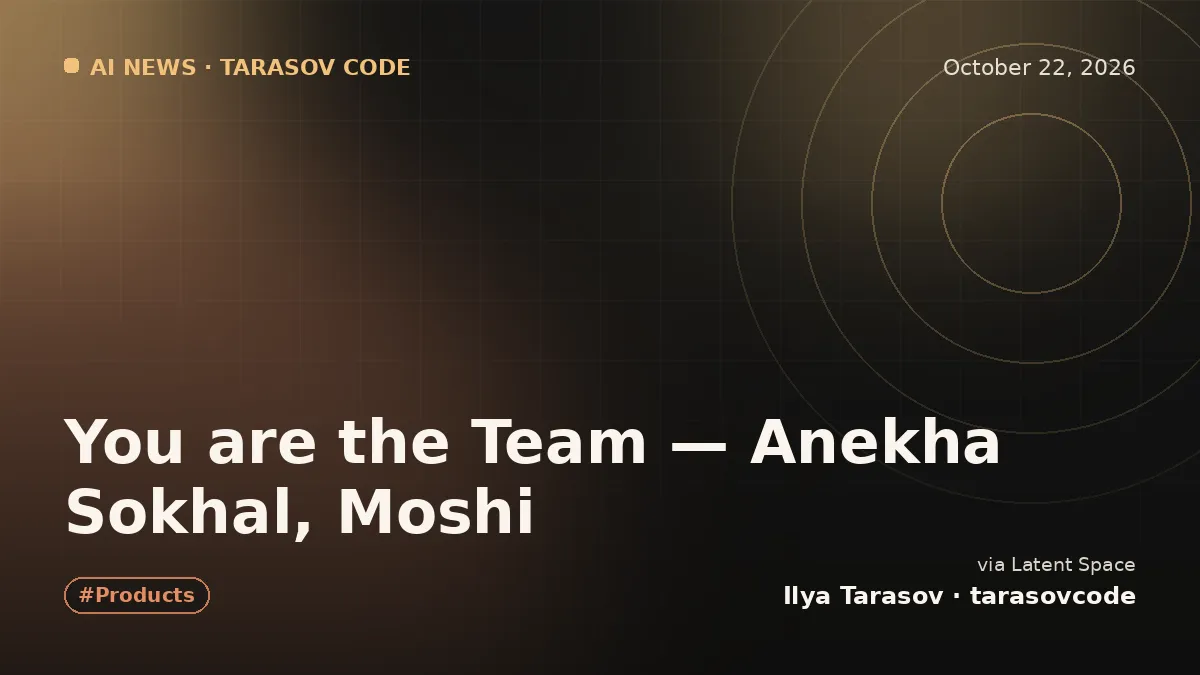 You are the Team — Anekha Sokhal, Moshi