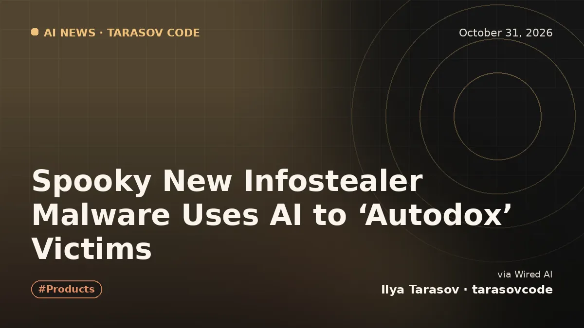 Spooky New Infostealer Malware Uses AI to ‘Autodox’ Victims