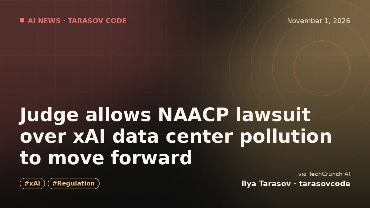 Judge allows NAACP lawsuit over xAI data center pollution to move forward