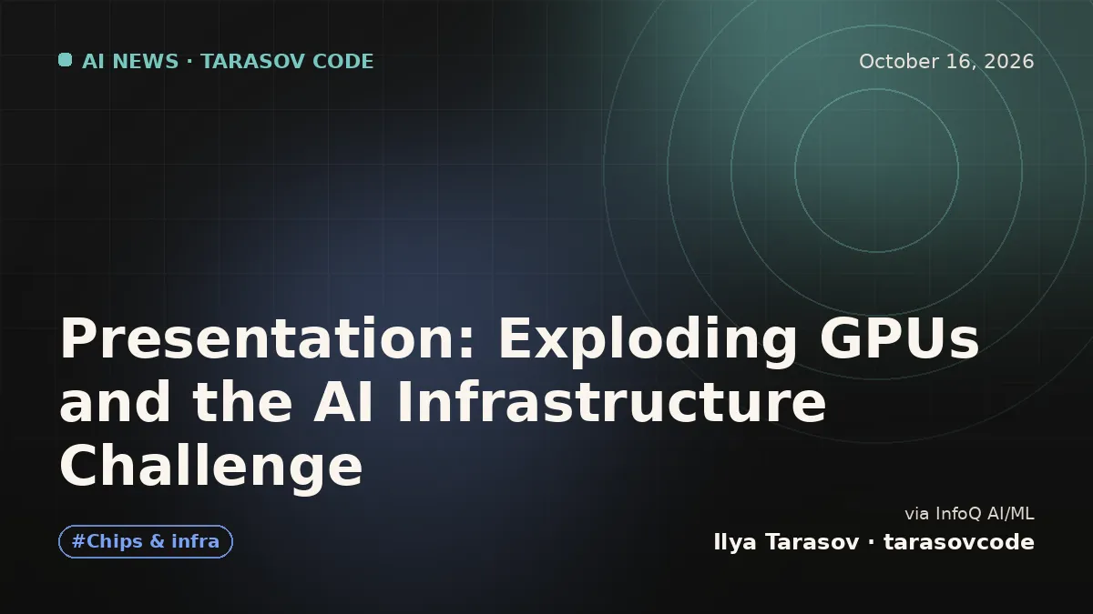 Presentation: Exploding GPUs and the AI Infrastructure Challenge