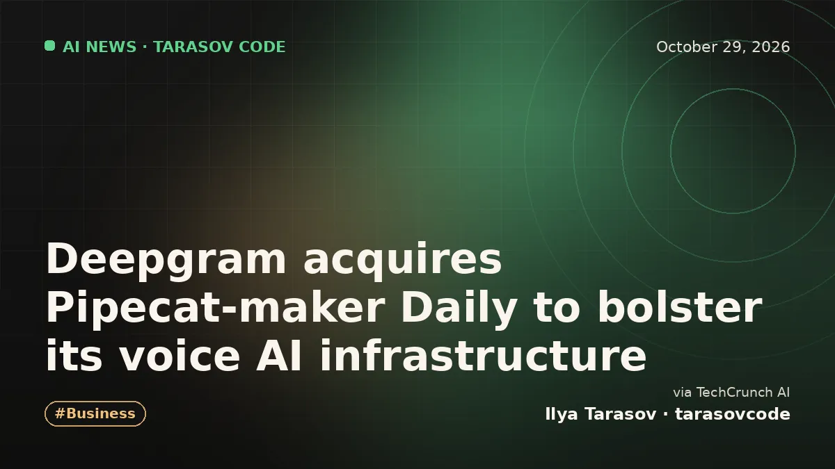 Deepgram acquires Pipecat-maker Daily to bolster its voice AI infrastructure