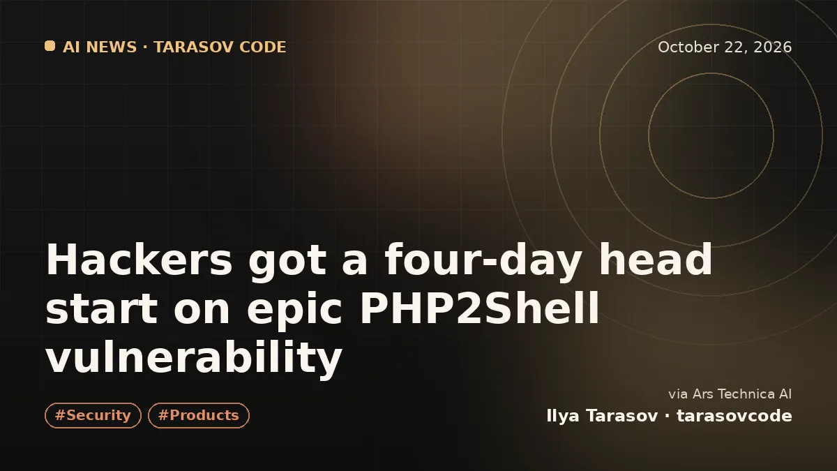 Hackers got a four-day head start on epic PHP2Shell vulnerability