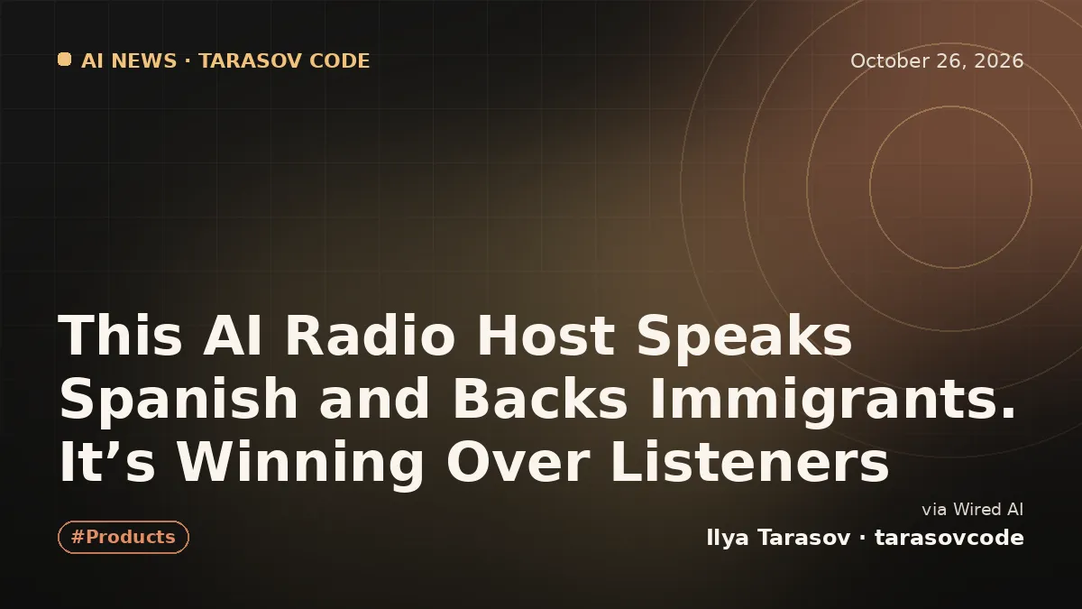 This AI Radio Host Speaks Spanish and Backs Immigrants. It’s Winning Over Listeners