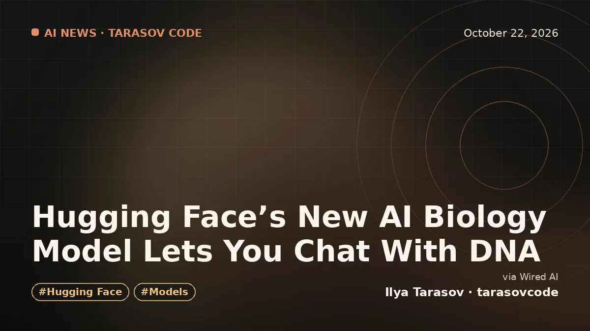 Hugging Face’s New AI Biology Model Lets You Chat With DNA