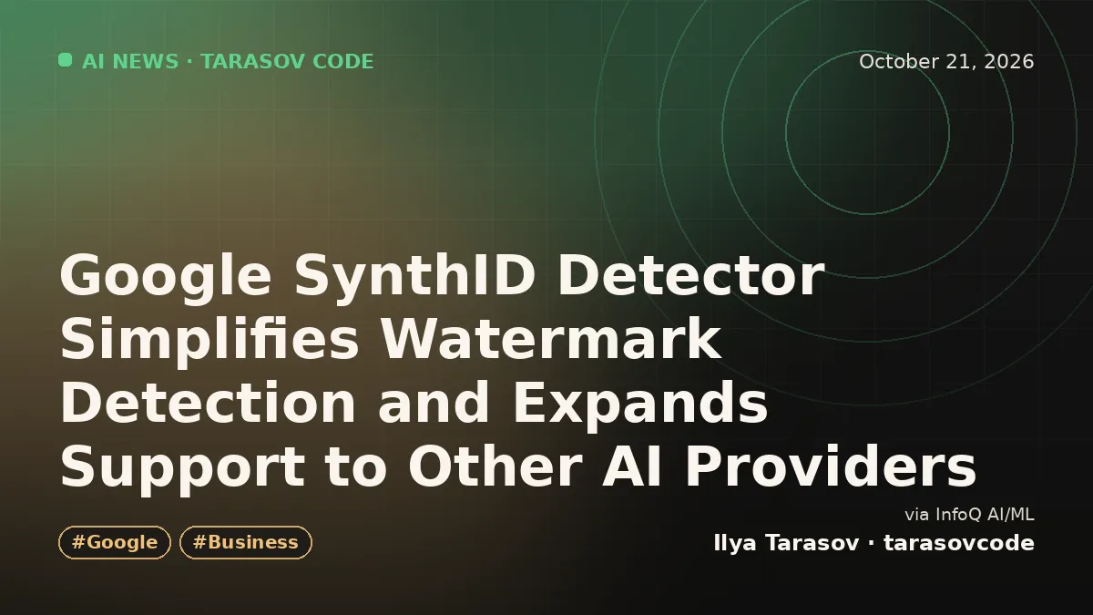 Google SynthID Detector Simplifies Watermark Detection and Expands Support to Other AI Providers