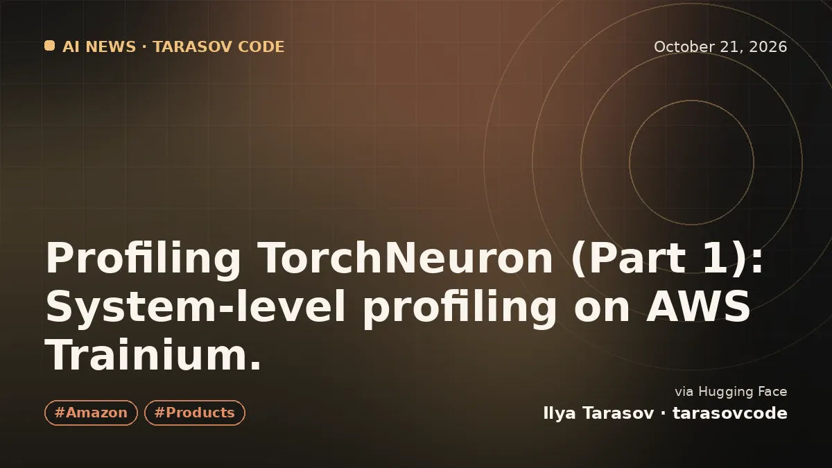 Profiling TorchNeuron (Part 1): System-level profiling on AWS Trainium.