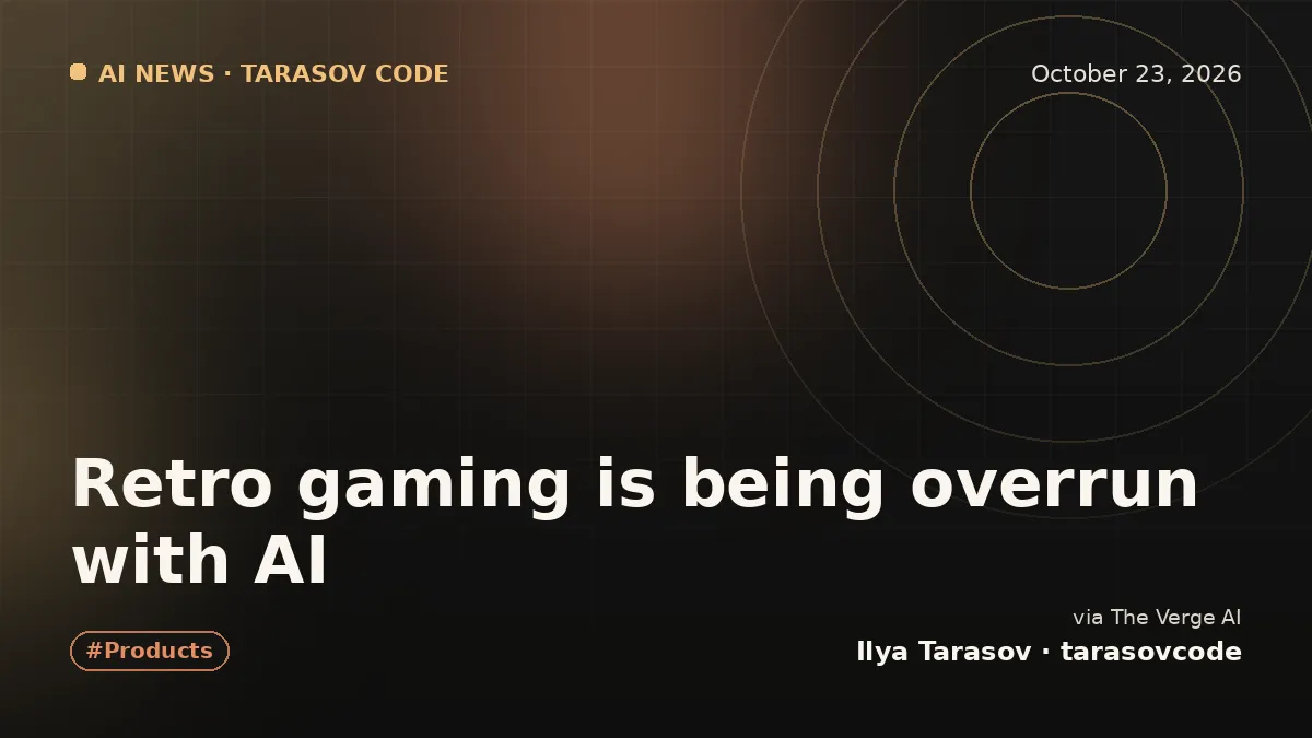 Retro gaming is being overrun with AI