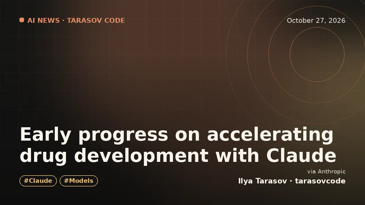 Early progress on accelerating drug development with Claude