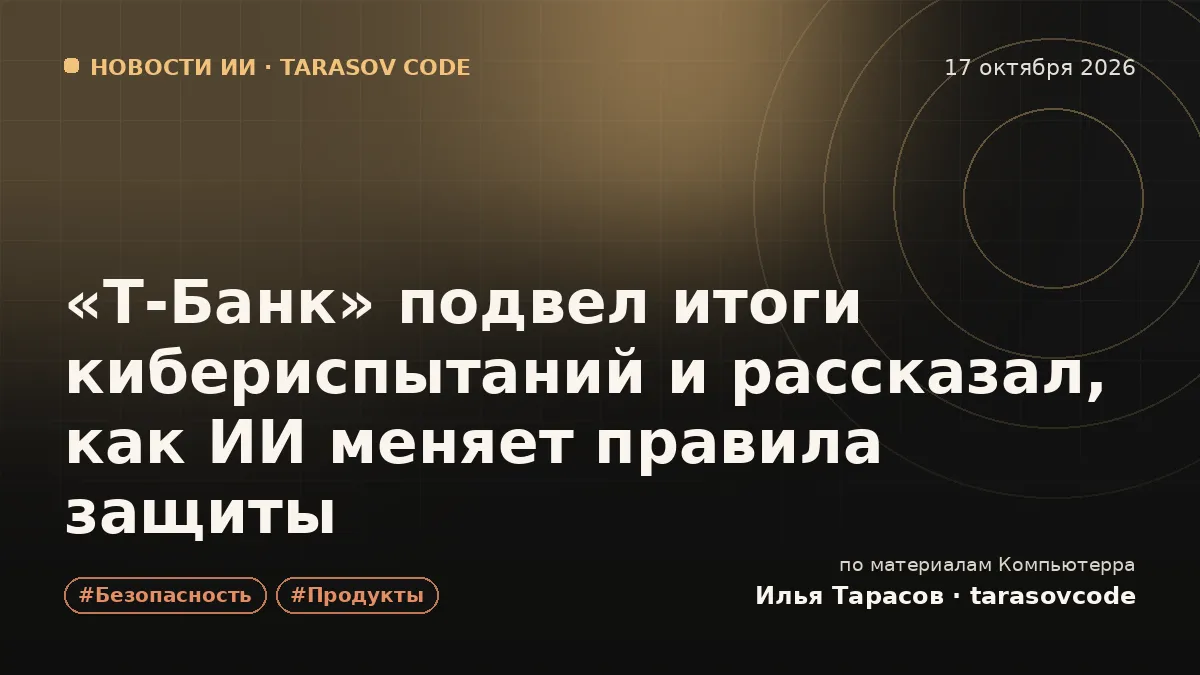 «Т-Банк» подвел итоги кибериспытаний и рассказал, как ИИ меняет правила защиты