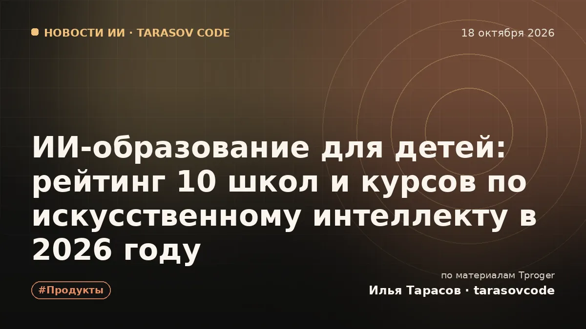 ИИ-образование для детей: рейтинг 10 школ и курсов по искусственному интеллекту в 2026 году