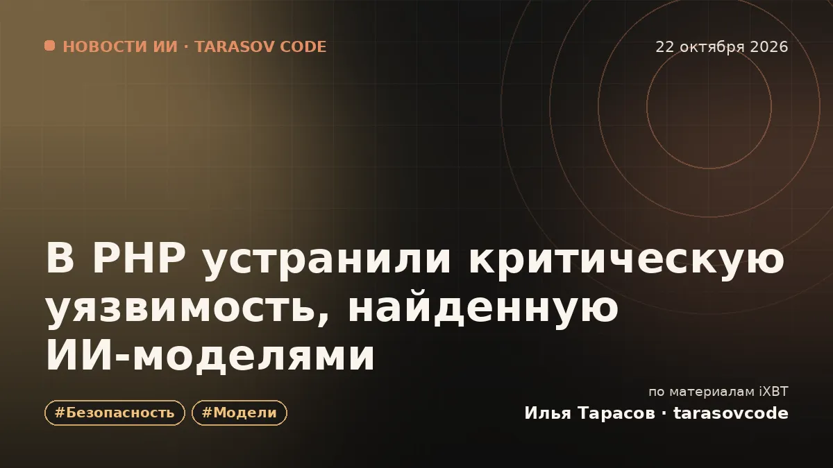 В PHP устранили критическую уязвимость, найденную ИИ-моделями