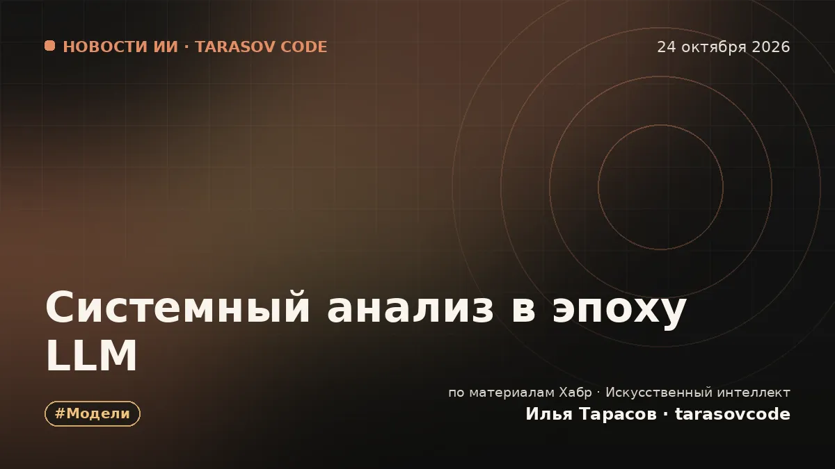 Системный анализ в эпоху LLM