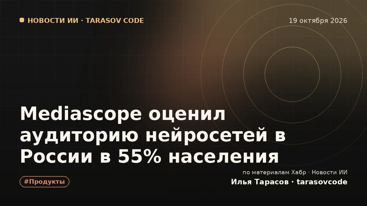 Mediascope оценил аудиторию нейросетей в России в 55% населения