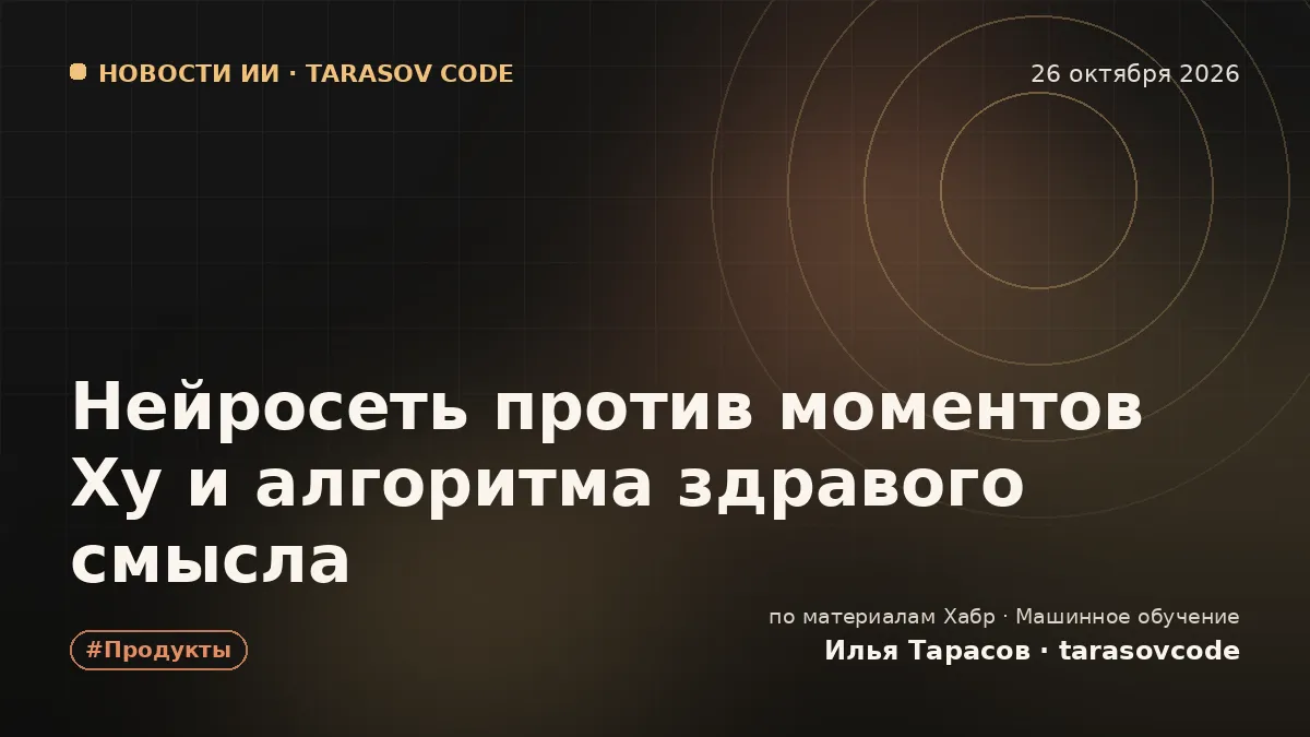 Нейросеть против моментов Ху и алгоритма здравого смысла