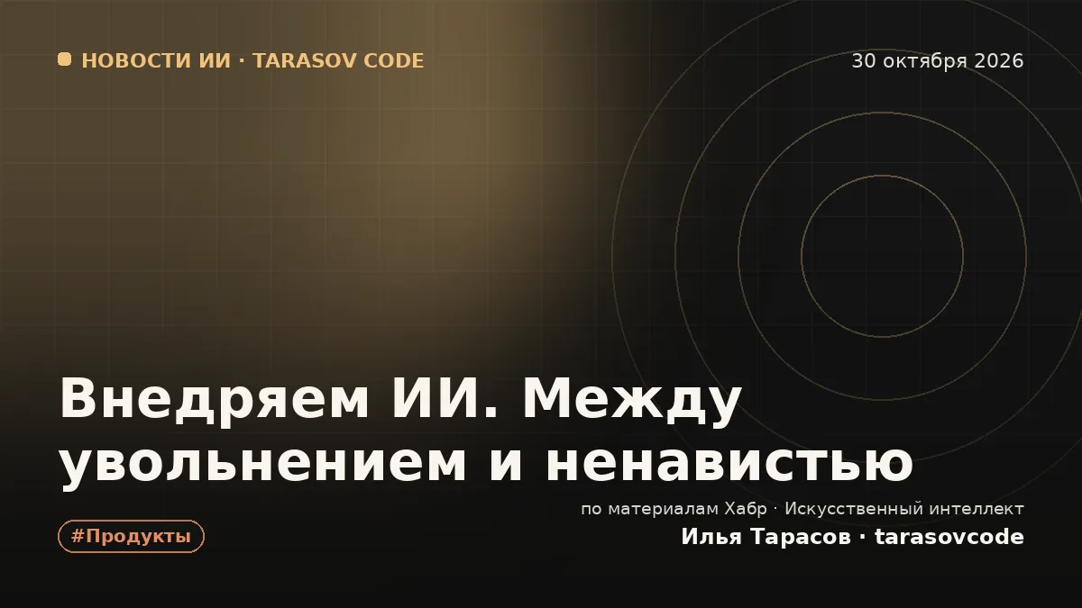 Внедряем ИИ. Между увольнением и ненавистью