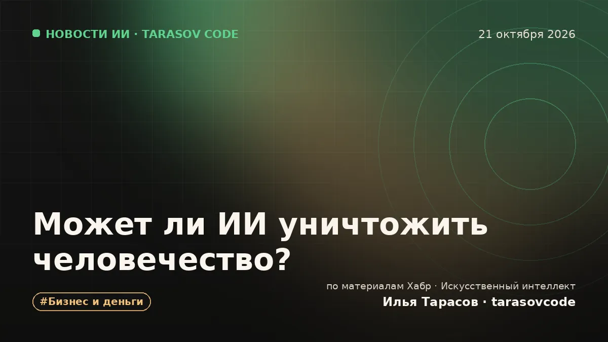 Может ли ИИ уничтожить человечество?