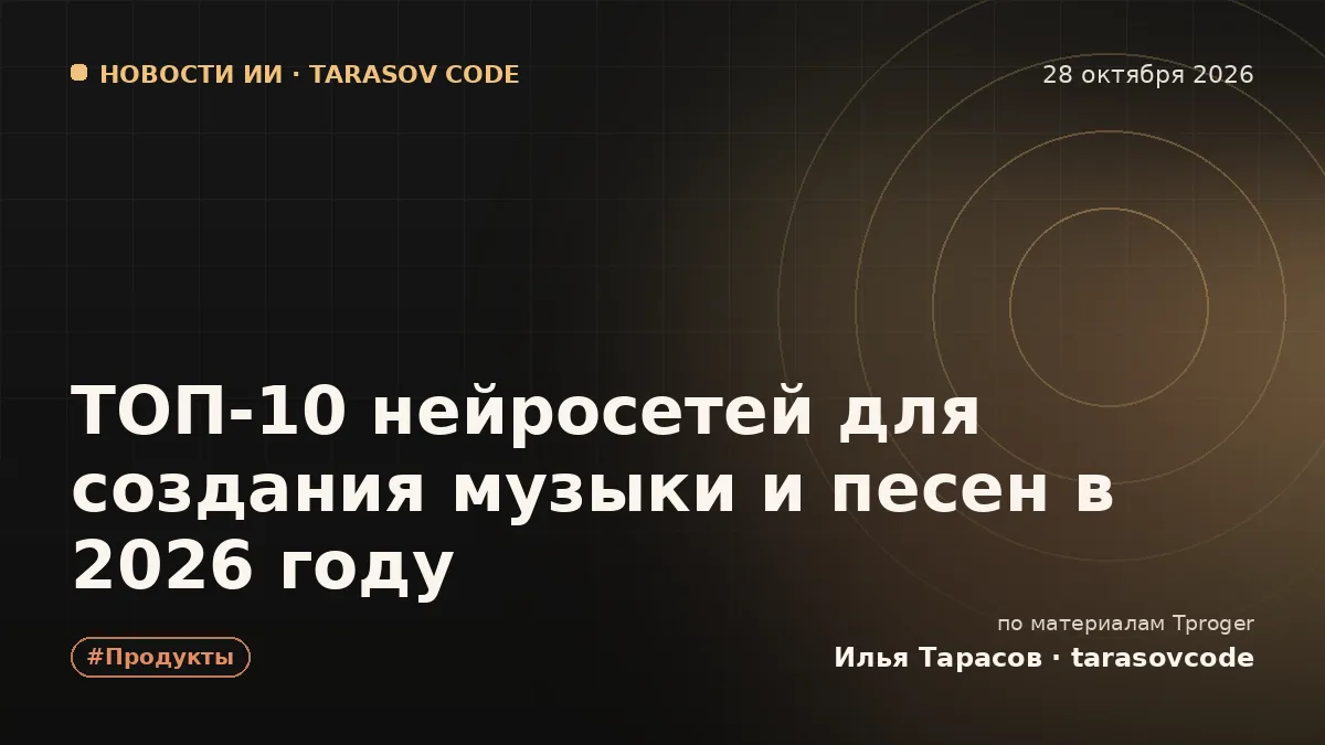 ТОП-10 нейросетей для создания музыки и песен в 2026 году