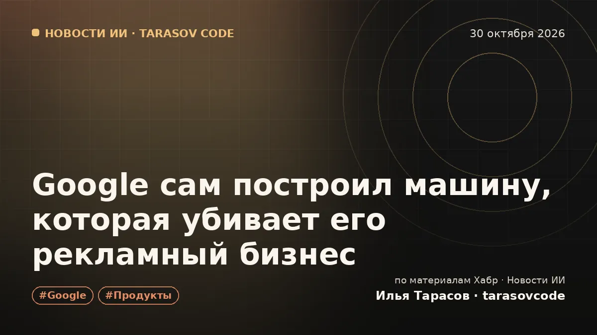 Google сам построил машину, которая убивает его рекламный бизнес