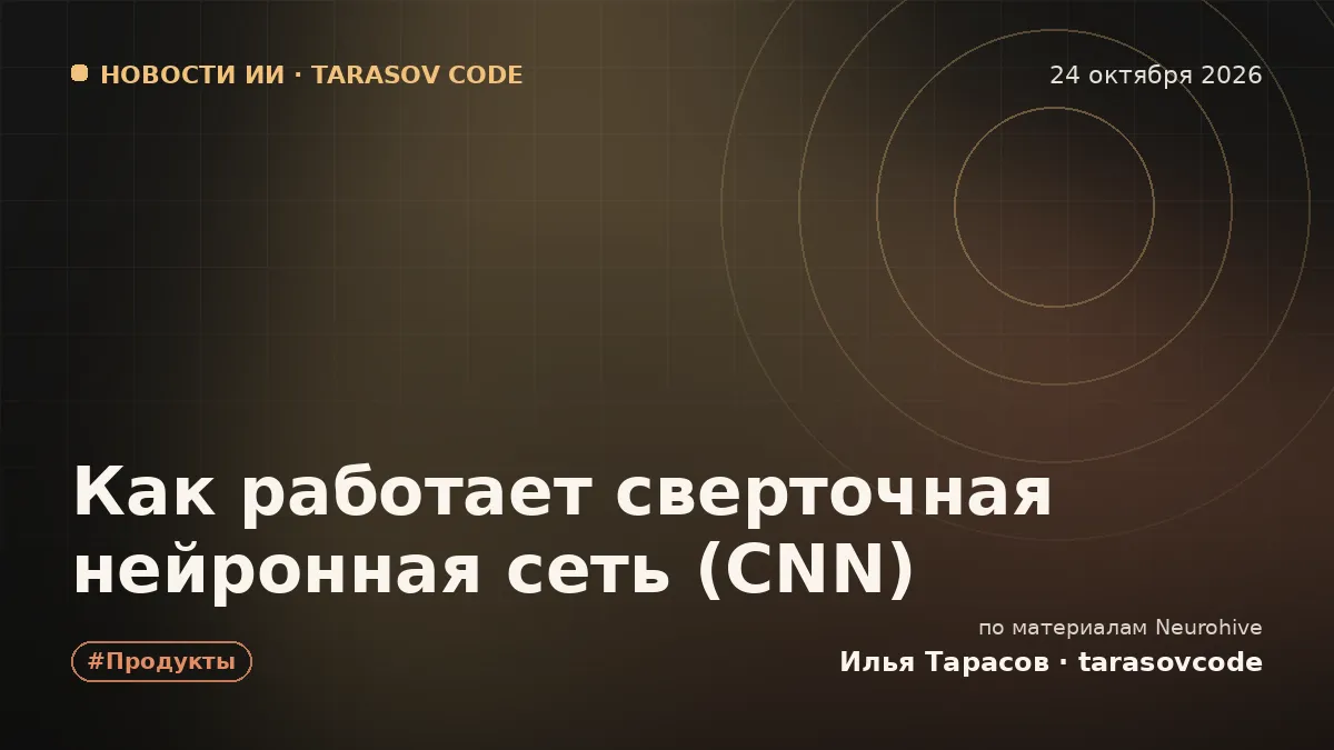 Как работает сверточная нейронная сеть (CNN)