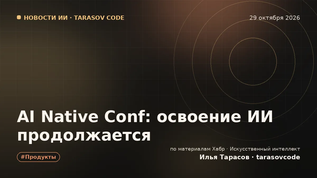 AI Native Conf: освоение ИИ продолжается