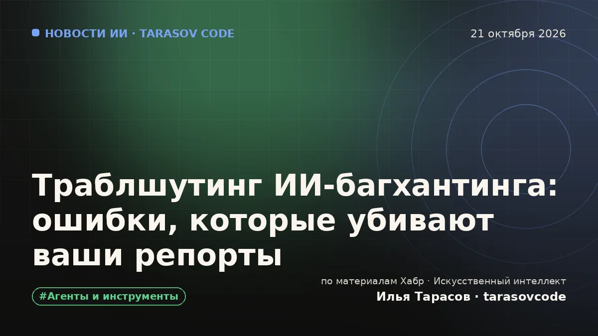 Траблшутинг ИИ-багхантинга: ошибки, которые убивают ваши репорты