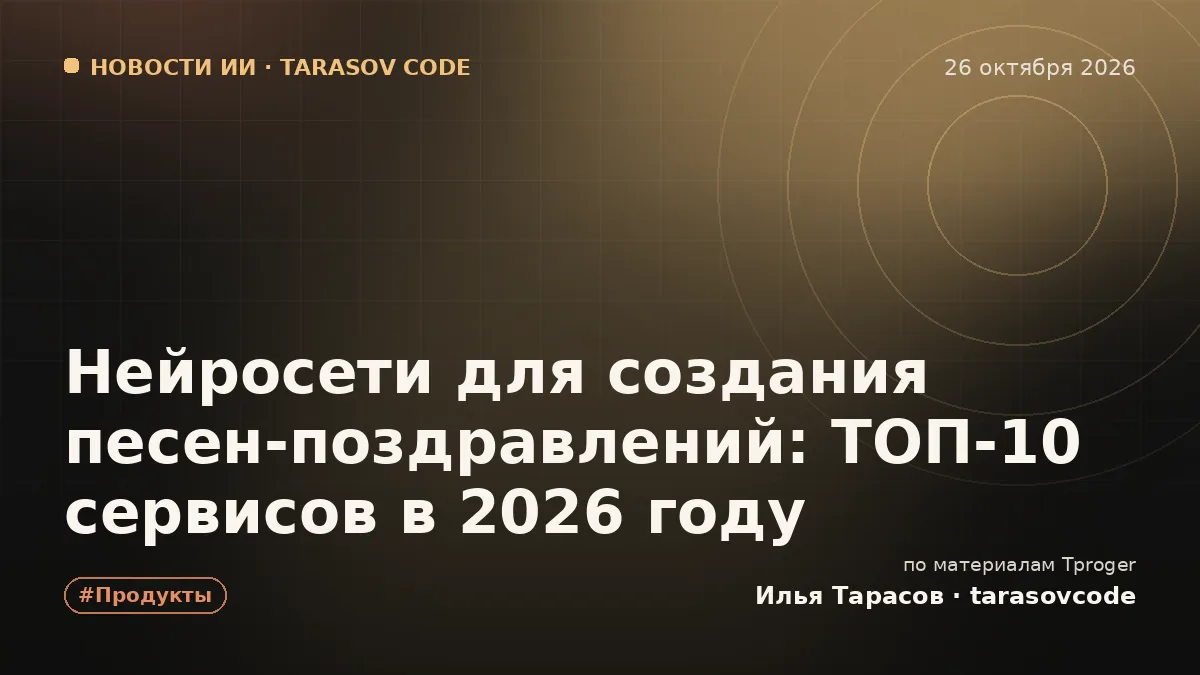 Нейросети для создания песен-поздравлений: ТОП-10 сервисов в 2026 году