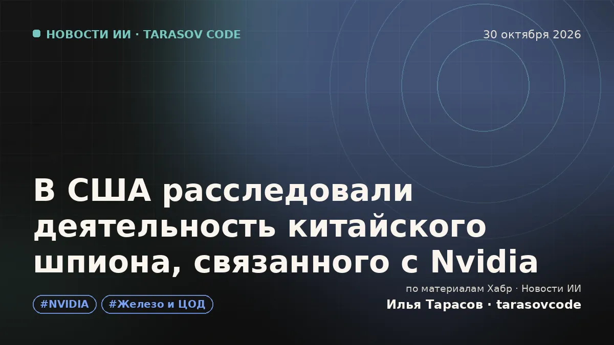 В США расследовали деятельность китайского шпиона, связанного с Nvidia